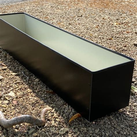 sheet metal trough|metal troughs for planting.